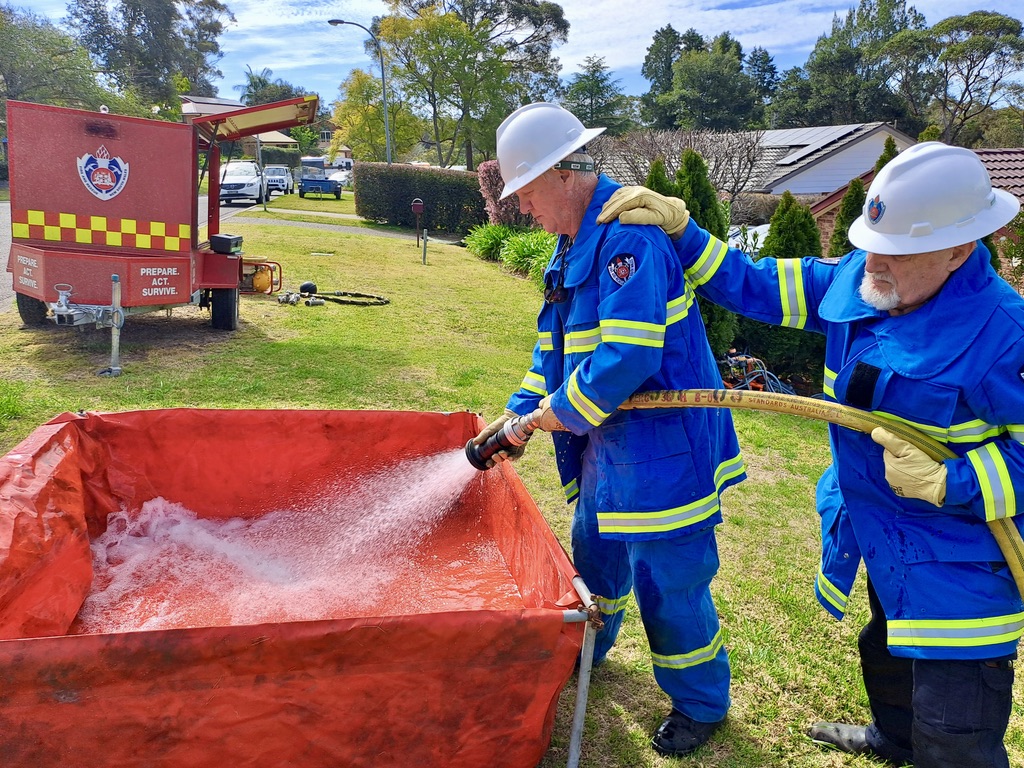 CFU unit portable water dam in Winmalee