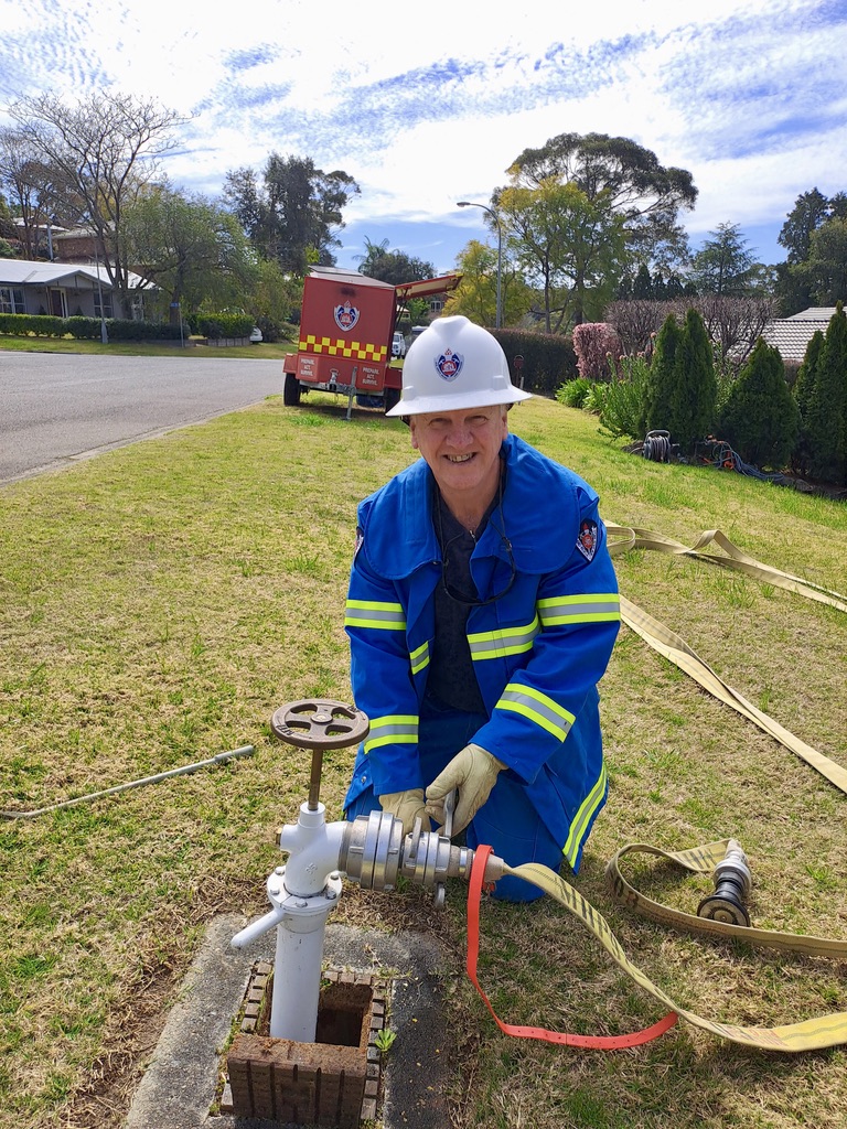 hoseline after fitting the standpipe