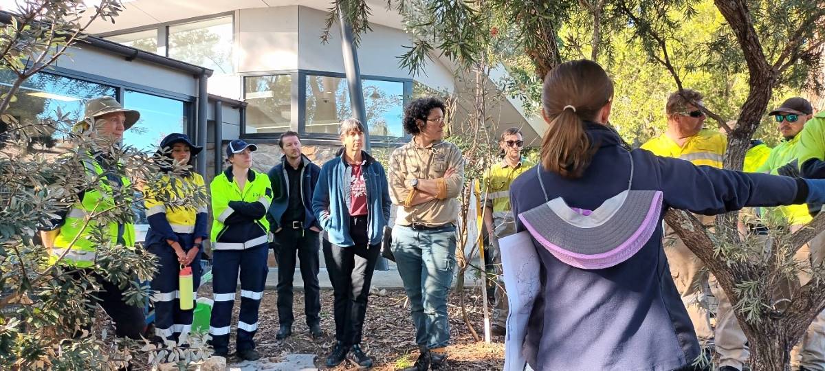 Workers from across Council’s Healthy Waterways management, Educational and Horticultural teams